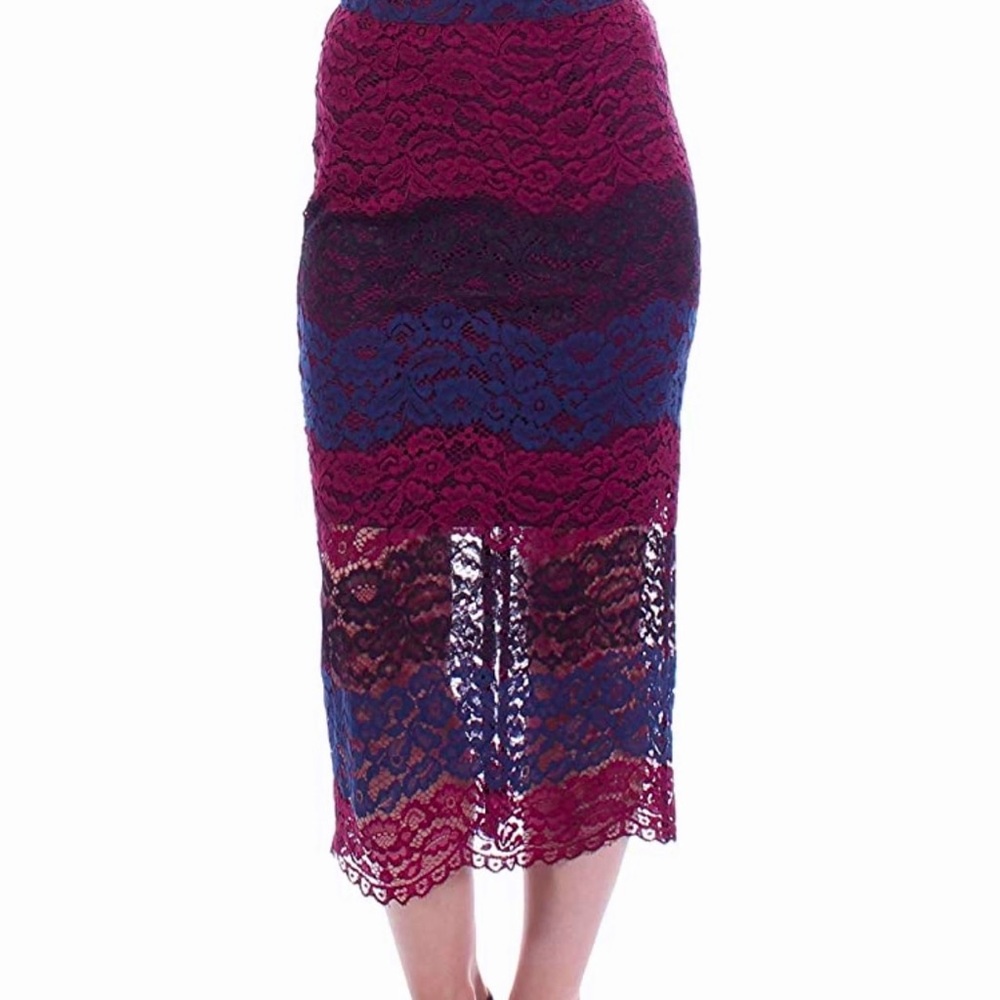Bar III Colorblock Skirt XXS NWOT